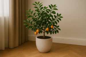 árvore frutífera em vaso