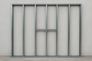 estrutura metálica de drywall